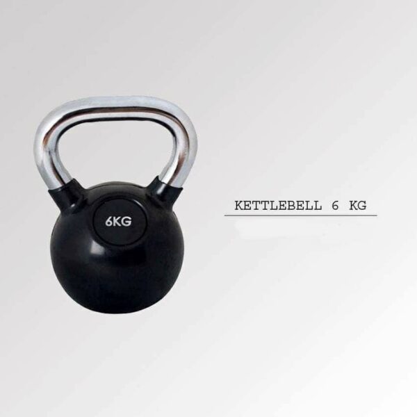 Kettlebell Dumbbell 6KG Black & Silver