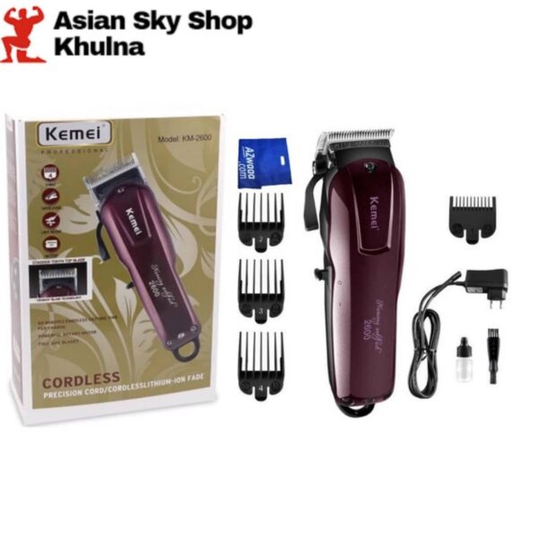 Km-2600 Cordless Professional Hair Trimmer