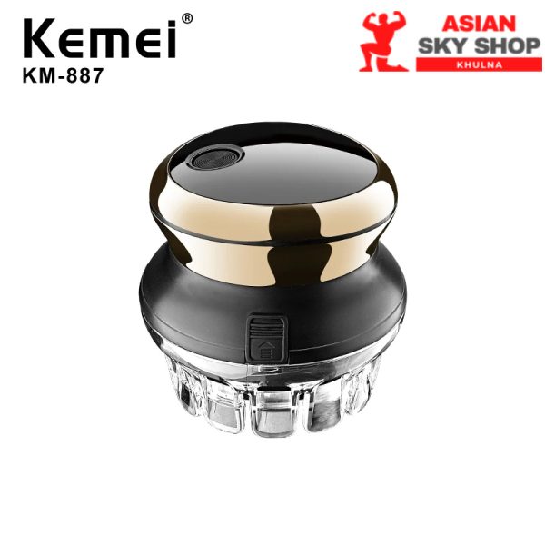 KEMEI 887 Hair Clipper for Men Circular Cordless Hair Trimmer