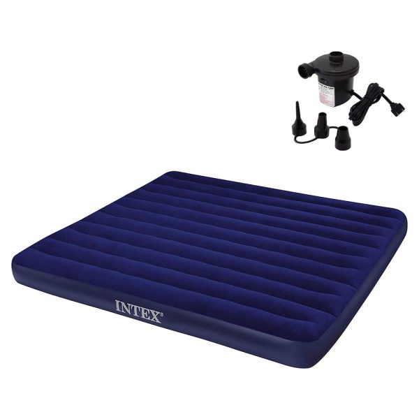 Intex Inflatable Air bed with Electric Air Pump (72 Inch)