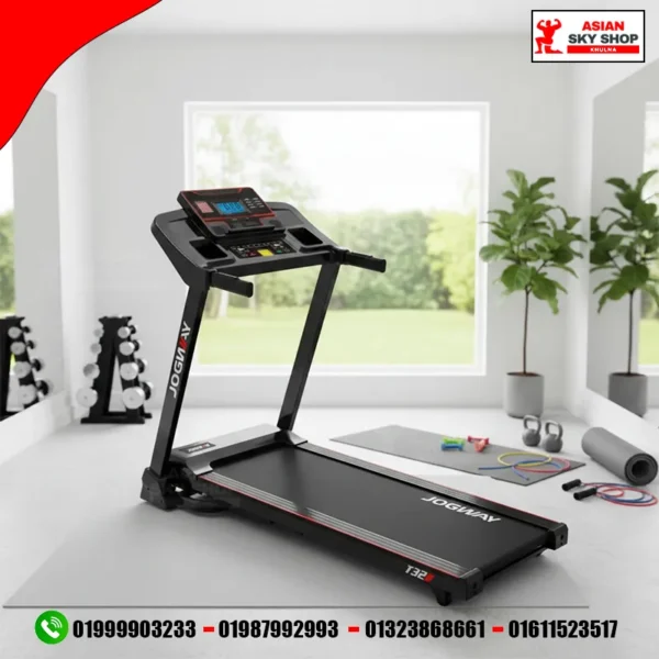 Jogway T32B Foldable Motorized Treadmill(Motor 4.0HP Peak)