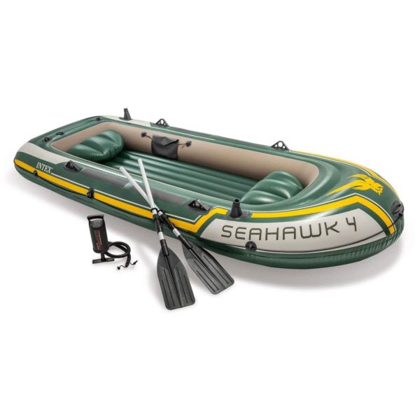 4 Seahawk  Inflatable Fishing Air Boat Set (4 Person)