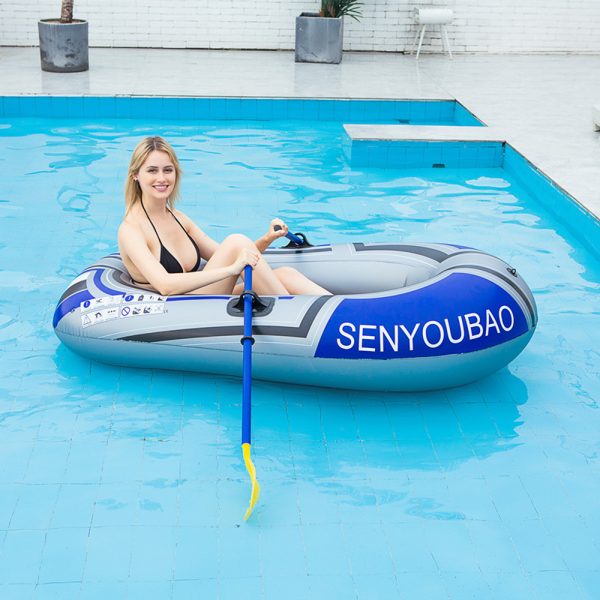 Blue Inflatable Boat Portable Inflatable Boat Thicken PVC Inflatable Boat
