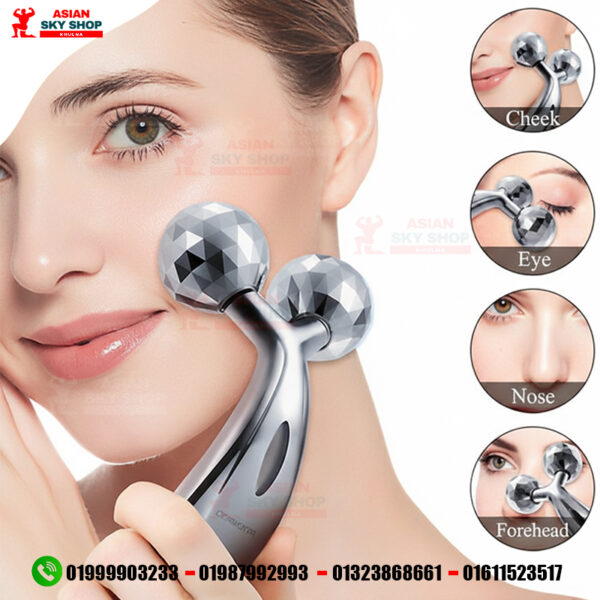 3D Massager Facial & Body Care Roller Design - Black Head Remover - Derma Roller - Darma Roller