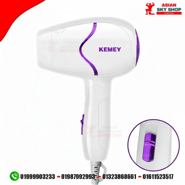 Kemei KM-6839 Portable Anion Hair Dryer hair care Professinal Quick Dry 1800W Travel Foldable Hairdryer