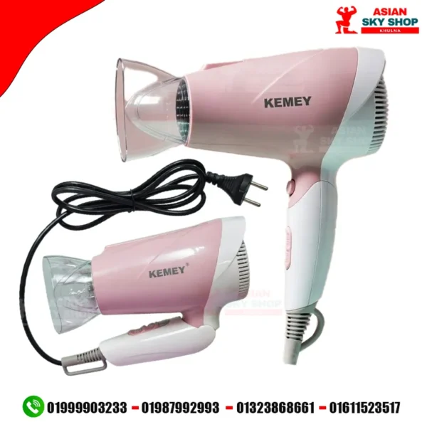 Kemei KM-6831 Cool And Hot Foldable Electric Hair Dryer For Women - Hair Dryer