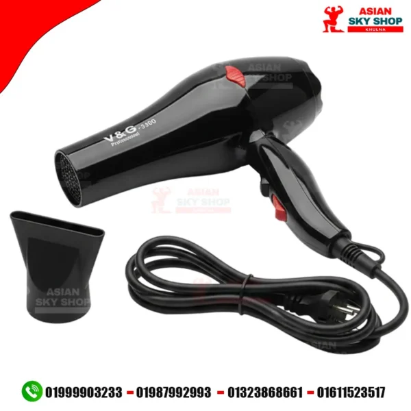 V&G Professional Hair Dryer - Model: V&G-3300
