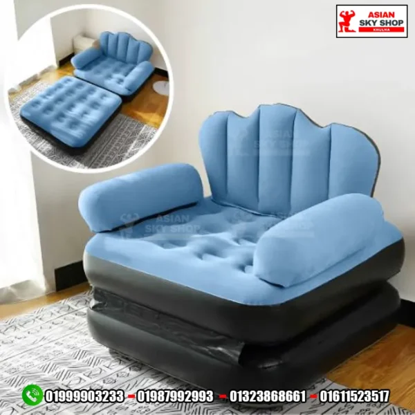 2-in-1 Multifunctional Inflatable Sofa & Bed Single Size