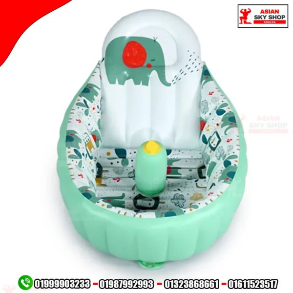 Premium Baby Inflatable Bathtub with Backrest Support