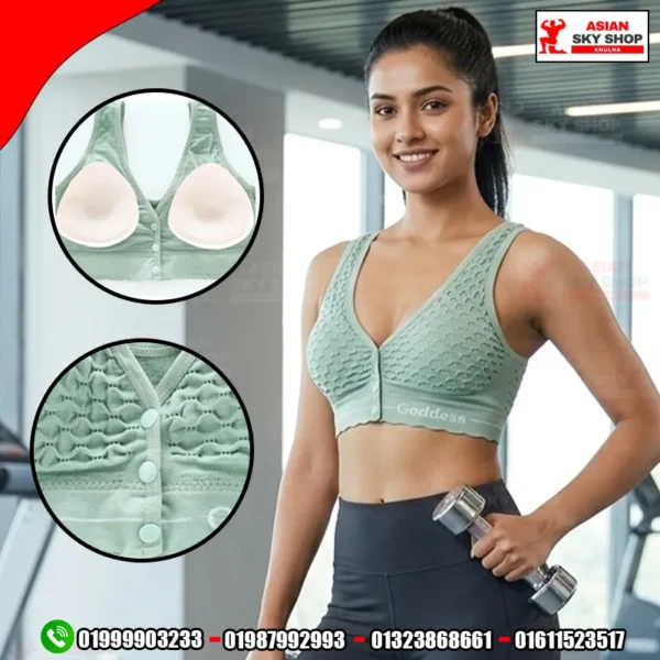 Imported Front Button Soft Cotton Maternity Nursing Bra - Goddess