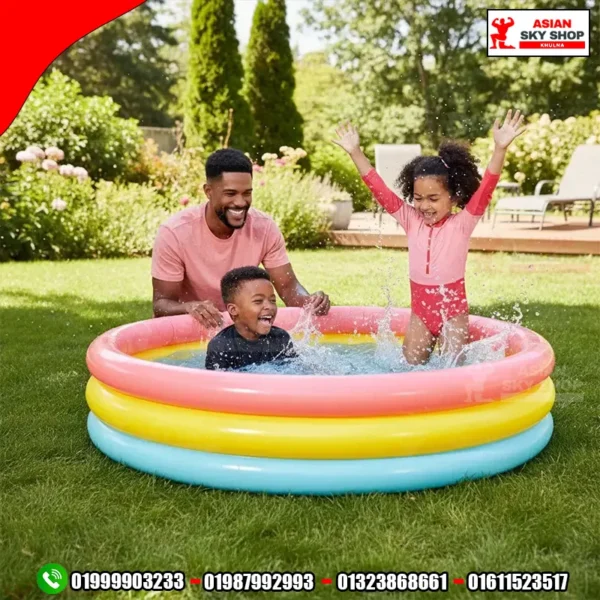 Intex Wet Set Collection Sunset Glow Inflatable Baby Pool 58"x 13"