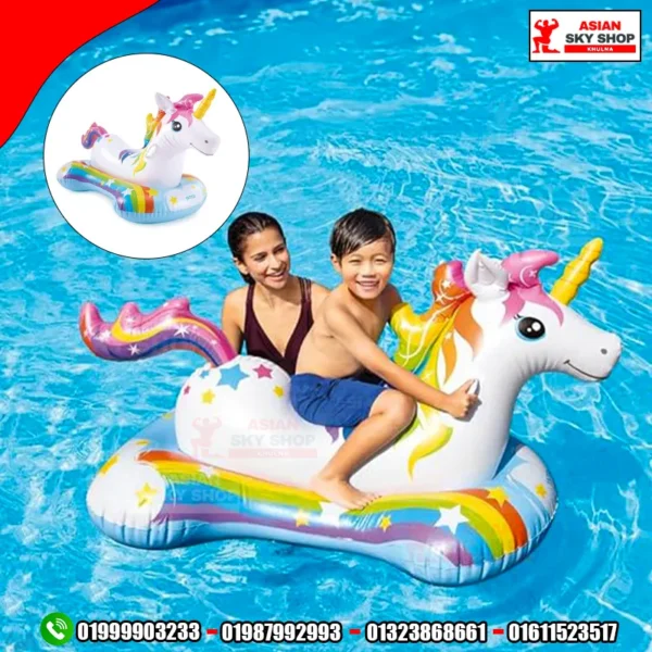 Intex Magical Unicorn Ride on Inflatable Swimming Pool Float