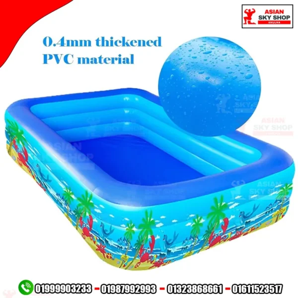 Inflatable Family Swimming Pool 9ft x 6ft