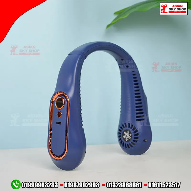 720° Portable Hanging Neck Fan with LED Displ 555