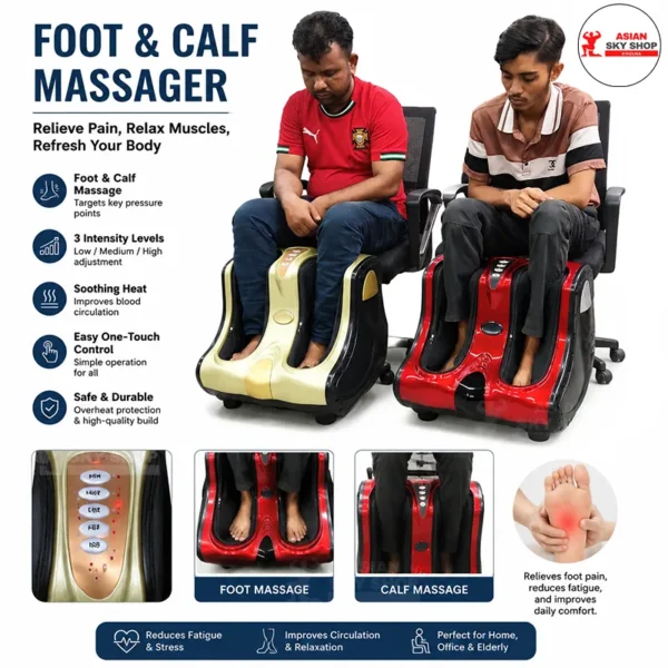 Foot and Leg Massager with Heat and Deep Kneading