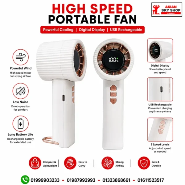 Handheld Ice Compress Cooling Fan