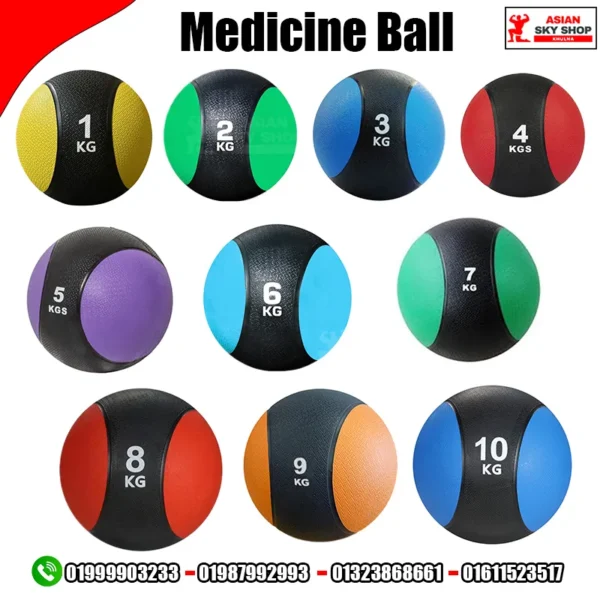 Premium Rubber Medicine Ball (1KG to 10KG)