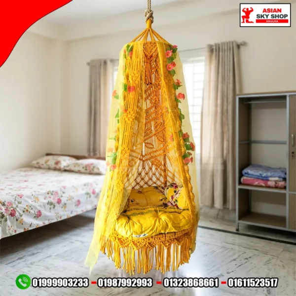 ম্যাক্রাম দোলনা ৩০ ইঞ্চি Macrame Hanging Chair