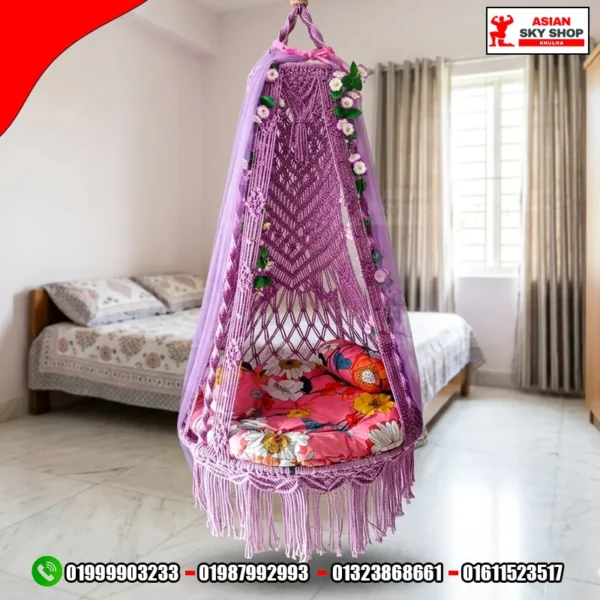 ম্যাক্রাম দোলনা ৩২ ইঞ্চি Macrame Hanging Chair