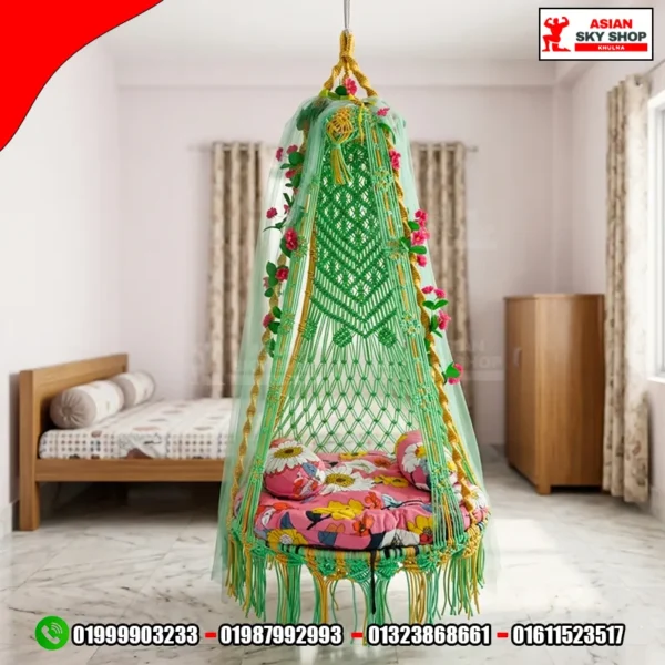 ম্যাক্রাম দোলনা ৩২ ইঞ্চি Macrame Hanging Chair