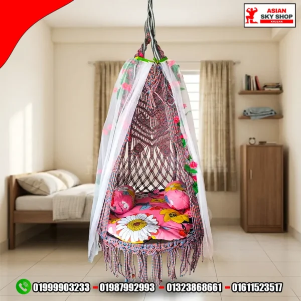 ম্যাক্রাম দোলনা ৩০ ইঞ্চি Macrame Hanging Chair