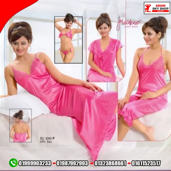 6-Piece Luxury Ladies Nightwear Set
