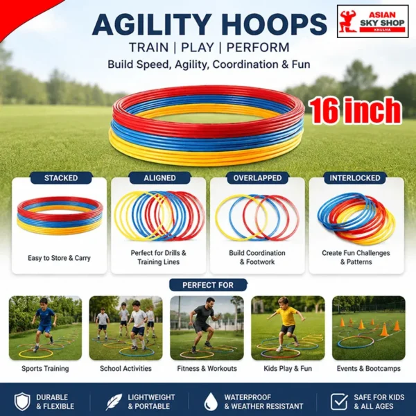 Agility Training Rings Hoops 16-inch