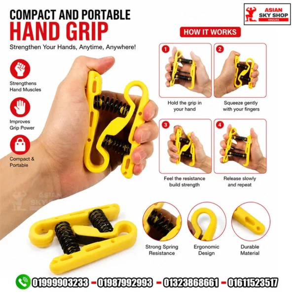 Compact and Portable Hand Grip Strengthen, Recover & Perform