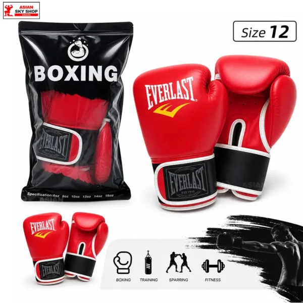 Everlast Boxing Gloves Red (Size - 12 Oz)