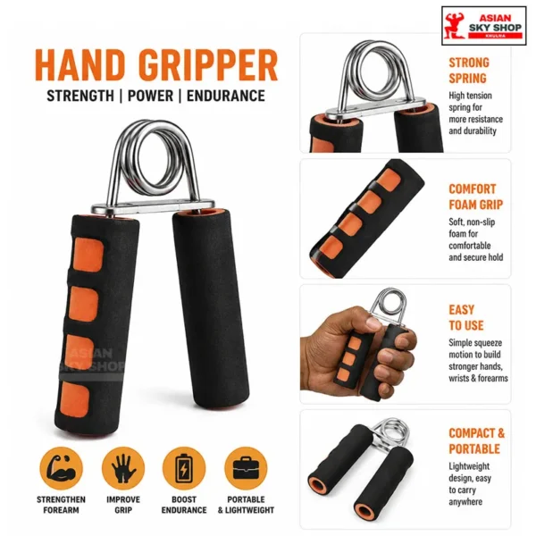 Premium 2 Piece Foam Hand Grip Strengthener Pack