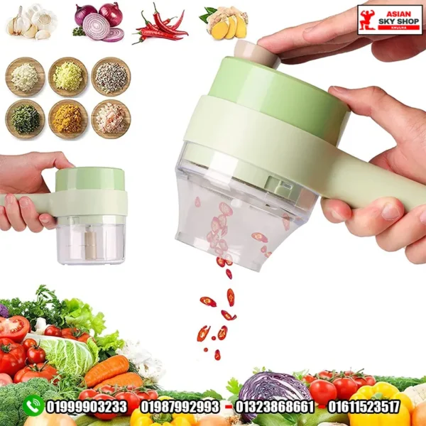 Gatling 4-in-1 Multifunctional Electric Vegetable Cutter