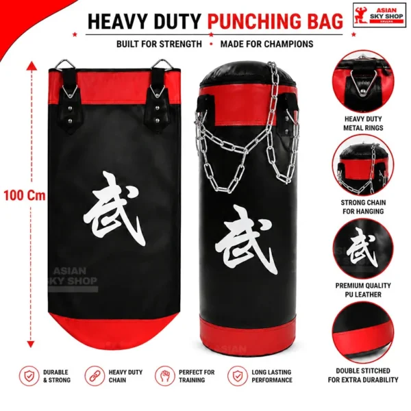 Heavy Duty Punching Bag Boxing Bag (100 Cm)