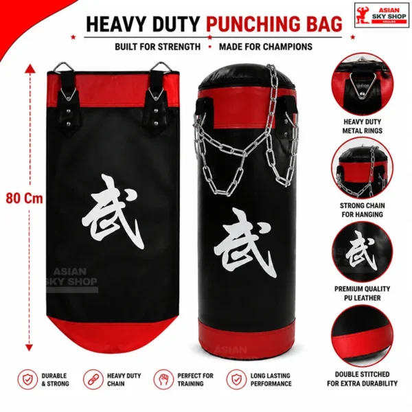 Heavy Duty Punching Bag Boxing Bag  (80 Cm)