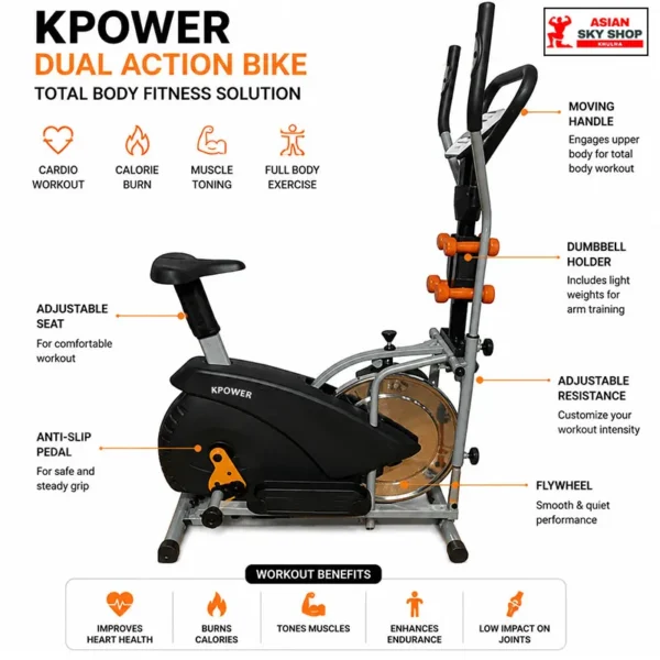 K POWER Elliptical Bike K8.2KGAT-2