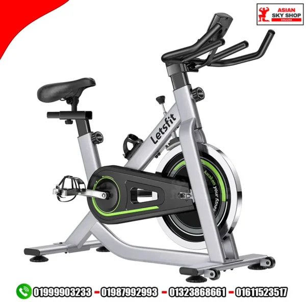Letsfit AE02 Indoor Silver Exercise Bike Asian Sky Shop Khulna
