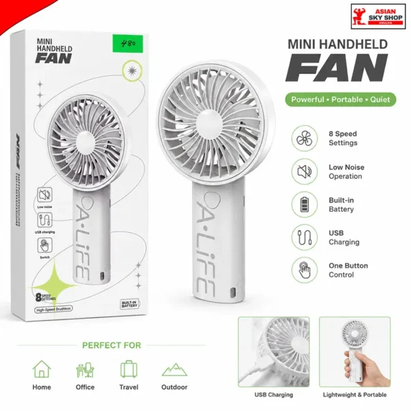 Mini Handheld Brushless Fan Price in BD | Asian Sky Shop Khulna