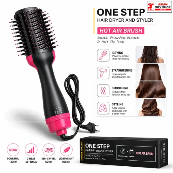 One Step Hot Air Brush - Hair Dryer and Styler
