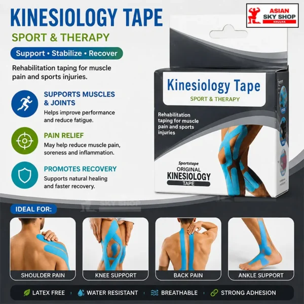 Original Kinesiology Tape Premium Sport & Pain Relief Therapy