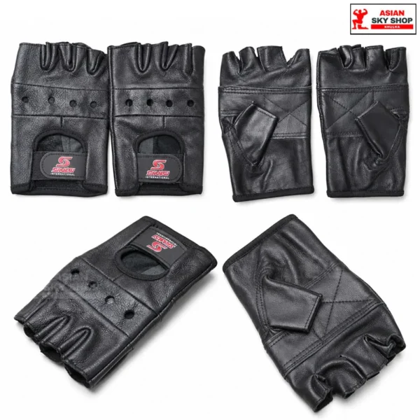 Leather Gym & Workout Gloves Asian Sky Shop Khulna