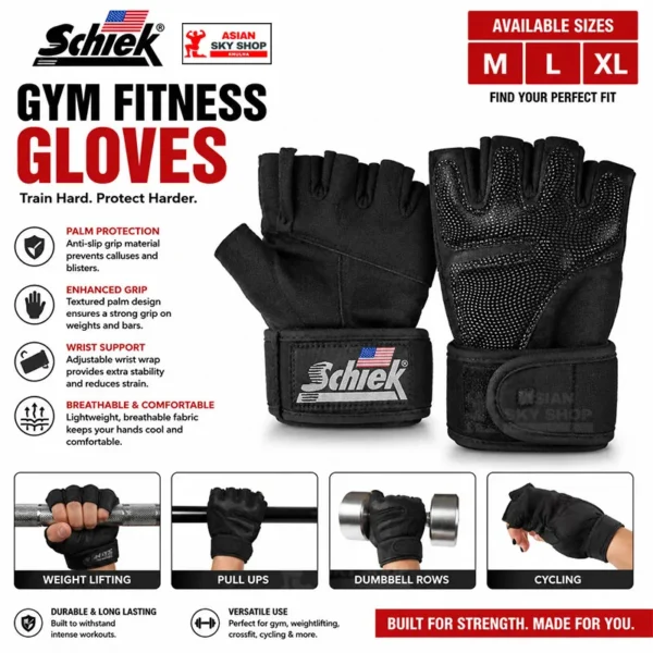 Schiek Gym Fitness Gloves! Train Hard. Protect Harder! 