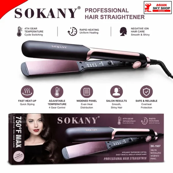 Sokany SK-1907 & Vigor Professional Hair Straightener