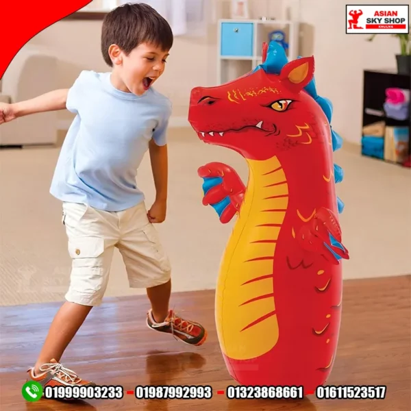 Inflatable Dragon Bop Bag for Kids
