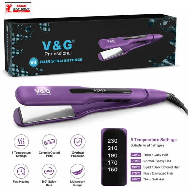 V&G Professional V4 Hair Straightener