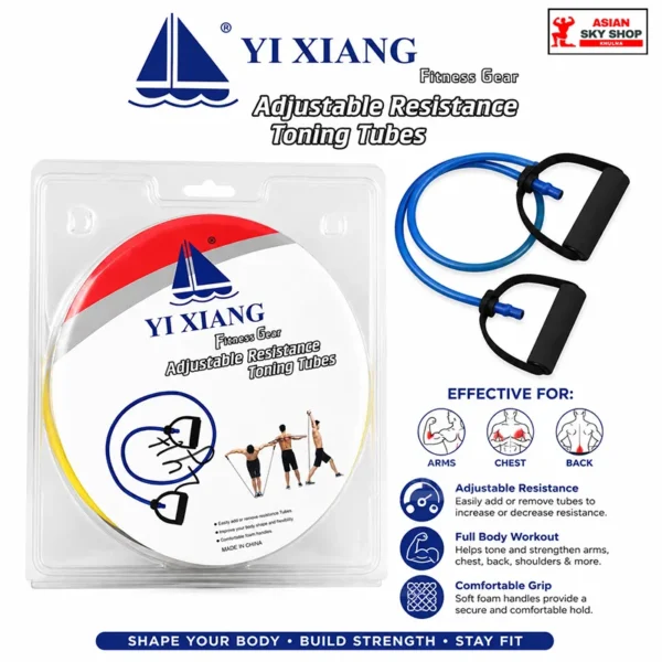 Yi Xiang Fitness Gear Adjustable Resistance Toning Tubes