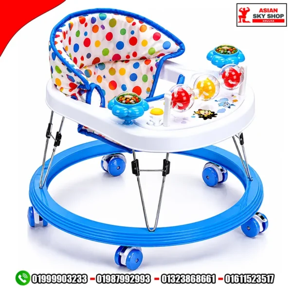 Musical Kids Baby Walker (Blue & White) Asian sky shop khulna