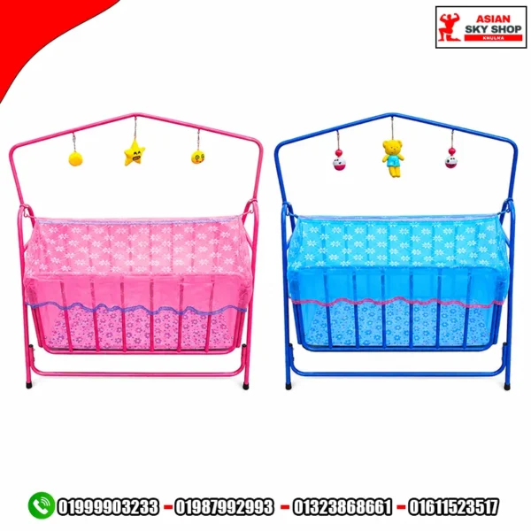 Jim & Jolly Premium Baby Cradle with Protective Mosquito Net,