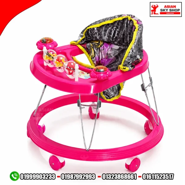 Musical Kids Baby Walker (Pink) Asian sky shop khulna