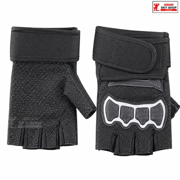 Workout Gloves – Silver Knuckle Armor Extreme Grip