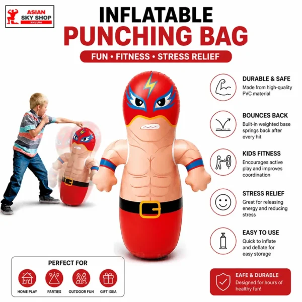 Inflatable Punching Bag Kids Fitness Asian sky shop khulna