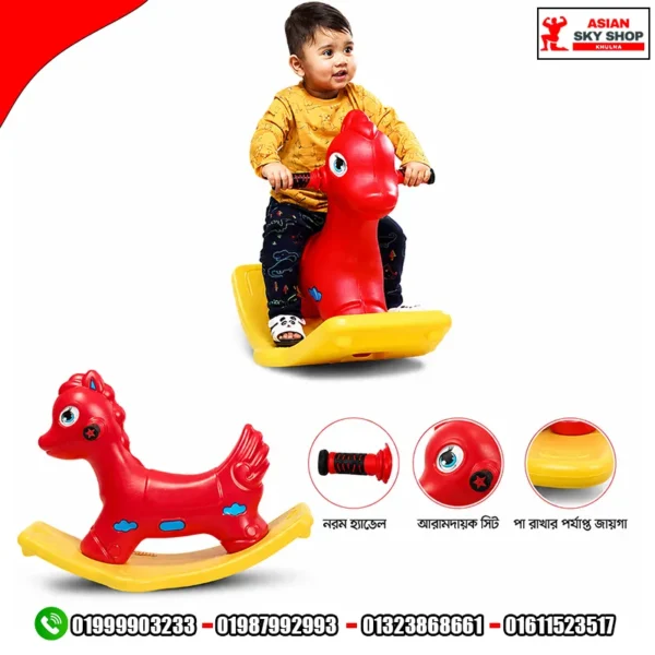 Jim & Jolly Deer Rocker Multi-functional Toy Rider for Kids